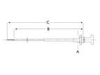 Cabo stop - Comp: 2400mm, Comprimento externo do cabo: 2000mm. (S.14838)