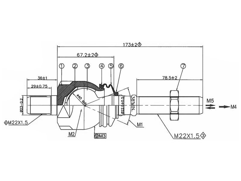 Ponteira, Comp: 210mm (S.148747)