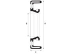 Retentor 48 x 65 x 11mm Lábio simples (S.148941)