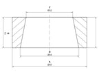 Casquilho bico do carregador frontal - Ø50 x 15mm (Ø32) (S.14901)