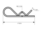 Cavilha tipo R Ø5mm x 100mm (S.14976)