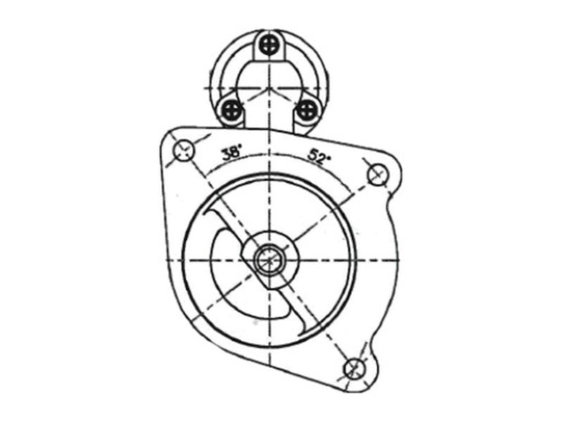 Motor de Arranque - 12V, 3.1 Quilowatts (Sparex) (S.150752)