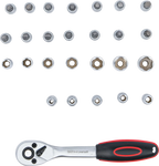 Conjunto de Chaves de Caixa Pro Torque 1/4" | 4-13 mm | 27 Peças