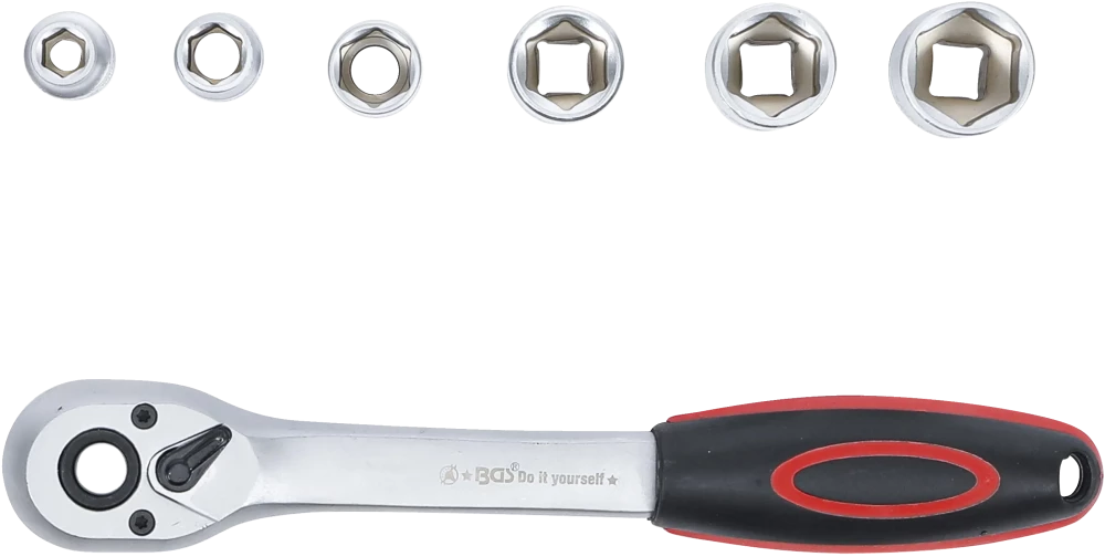 Conjunto de Chaves de Caixa Sextavadas 3/8" | 8-19 mm | 7 Peças