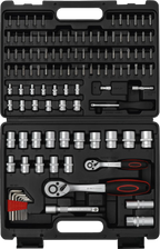 Conjunto de Chaves de Caixa Super Lock 1/4"+1/2" | 115 Peças