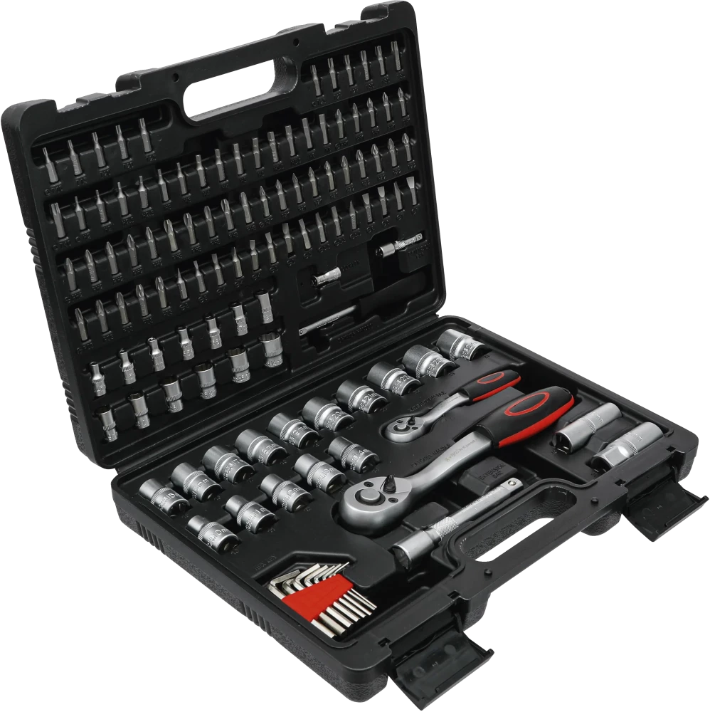 Conjunto de Chaves de Caixa Super Lock 1/4"+1/2" | 115 Peças