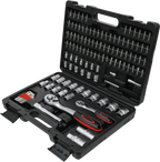 Conjunto de Chaves de Caixa Super Lock 1/4"+1/2" | 115 Peças