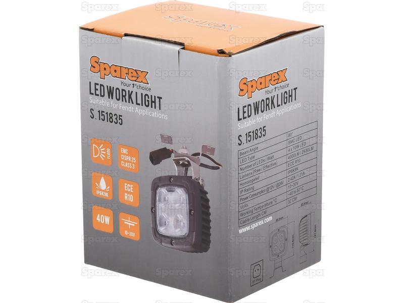 Farol de trabalho LED, 4000 Lumens, 10-30V (S.151835)