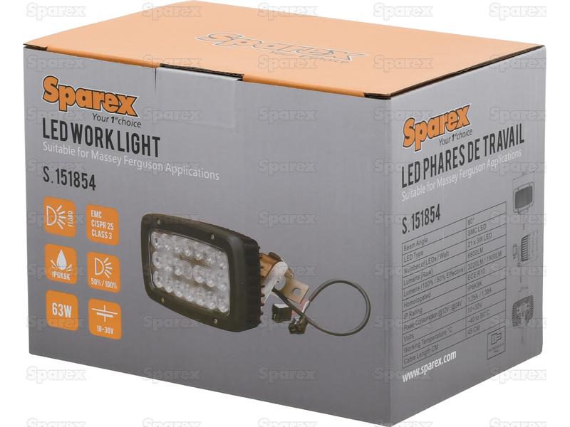 Farol de trabalho LED, 6600 Lumens, 10-30V (S.151854)