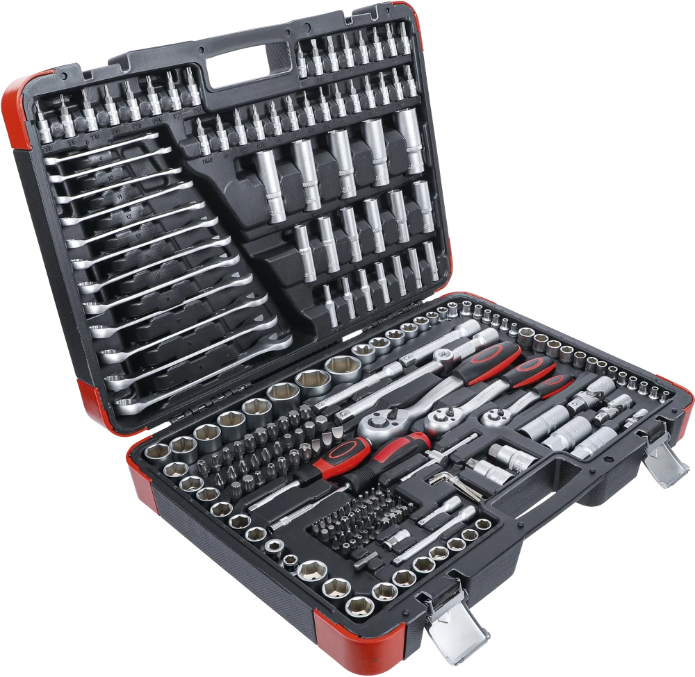 Conjunto de Chaves de Caixa 1/4"+3/8"+1/2" | 216 Peças
