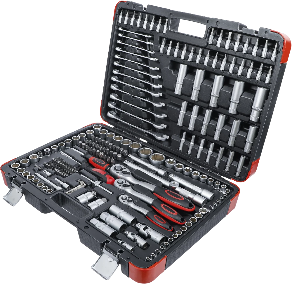Conjunto de Chaves de Caixa 1/4"+3/8"+1/2" | 216 Peças