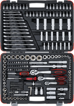 Conjunto de Chaves de Caixa 1/4"+3/8"+1/2" | 216 Peças