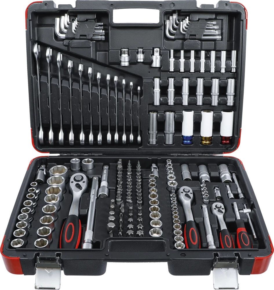 Conjunto de Chaves de Caixa Super Lock 1/4"+3/8"+1/2" | 176 Peças