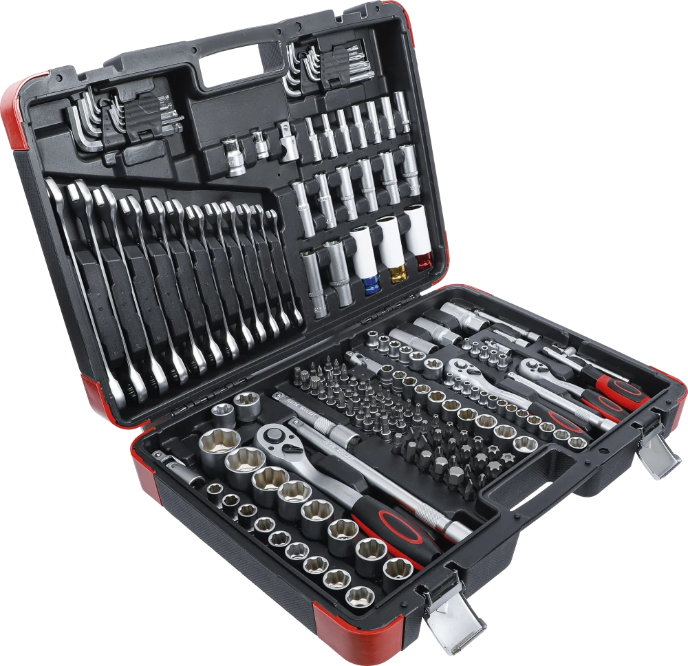 Conjunto de Chaves de Caixa Super Lock 1/4"+3/8"+1/2" | 176 Peças