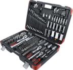 Conjunto de Chaves de Caixa Super Lock 1/4"+3/8"+1/2" | 176 Peças