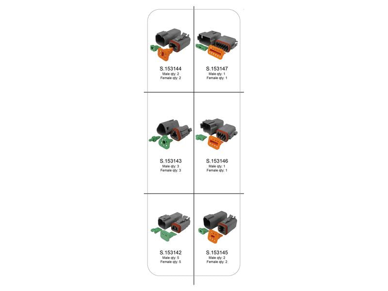 Conectores Alemães DT, Kit Universal, 181 un. (S.152535)