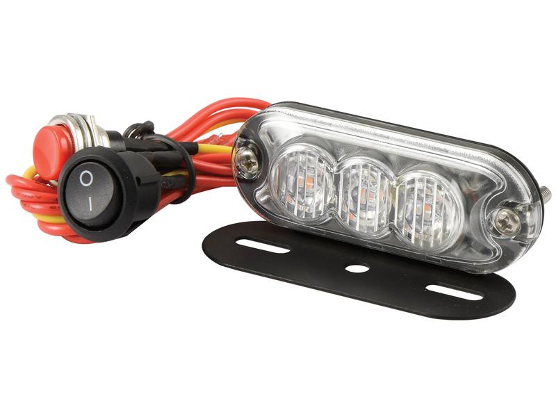 LED Farolim Perigo, CISPR 25: Class 3, Funções: único flash, Duplo flash, 12-24V (S.152727)