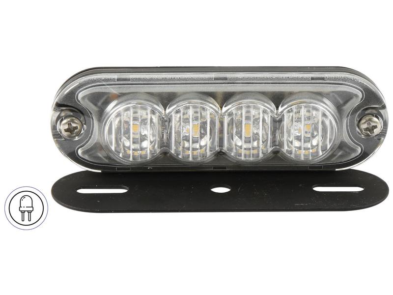 LED Farolim Perigo, CISPR 25: Class 3, Funções: único flash, Duplo flash, 12-24V (S.152729)