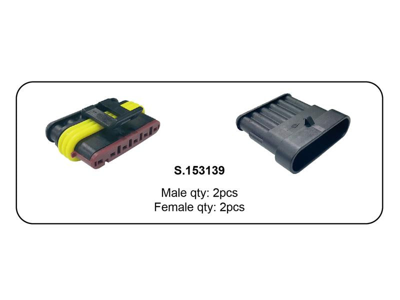 Kit conectores italianos recarga 6 polos 4 unidades (S.153139)