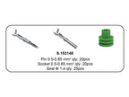 Kit terminais Delphi pino e vedante recarga 80 unidades (S.153148)