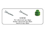 Kit terminais Delphi pino e vedante recarga 80 unidades (S.153149)