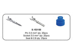 Kit terminais Delphi pino e vedante recarga 65 unidades (S.153150)