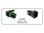 Kit terminais Delphi 4 polos (tipo pino) recarga 2 unidades (S.153155)