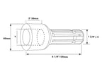 Adaptador PTO - Diametro Ø25mm x Male spline 1 3/8'' - 6. (S.15719)