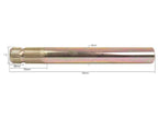 Veio estriado PTO —numa extremidade - 1 3/8'' - 6 estrias, Comp: 300mm (S.15944)