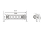 LED Barra plano, 410mm, 4200 Lumens, 10-30V (S.162196)