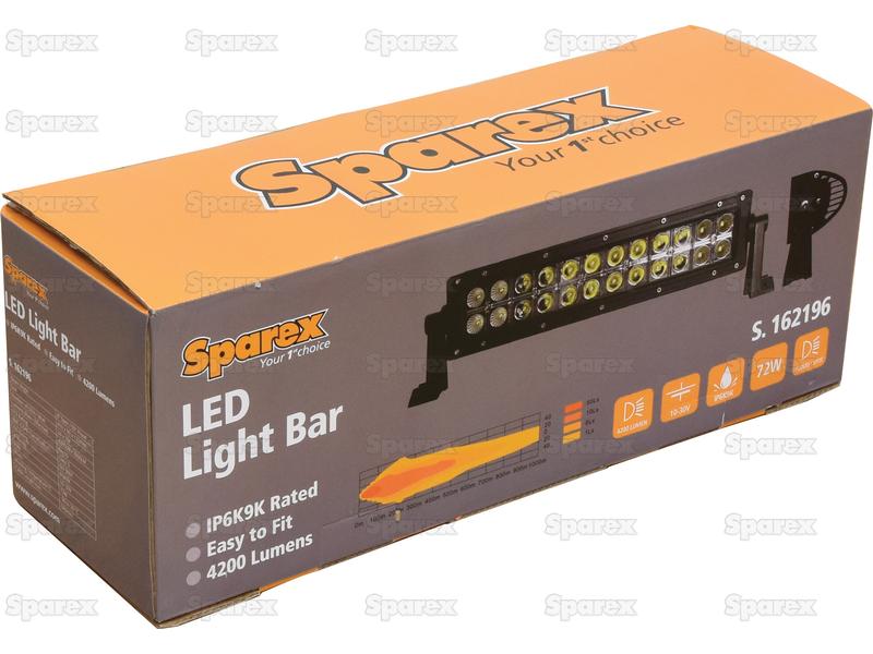 LED Barra plano, 410mm, 4200 Lumens, 10-30V (S.162196)
