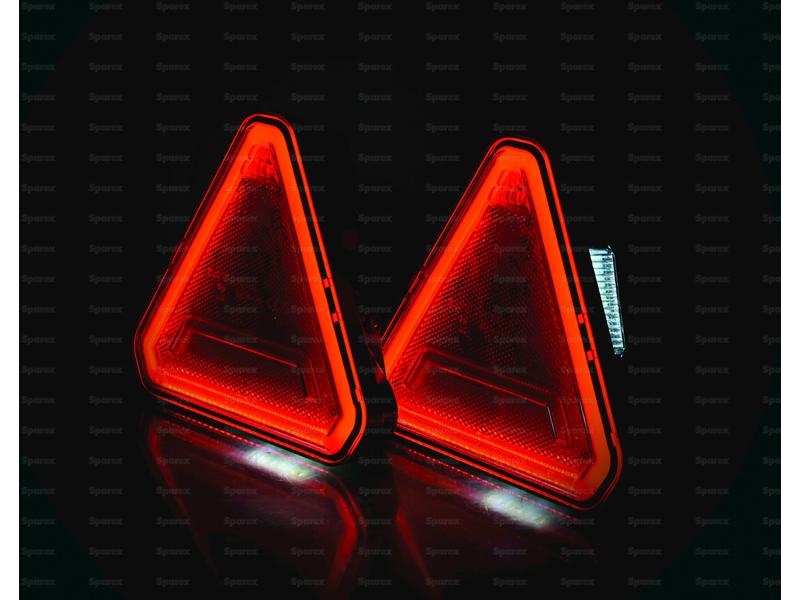 LED Conjunto de iluminação, Funções: 6, Travão / Traseiro / Pisca / Nevoeiro / Chapa de matricula / Reflector, Comprimento do Cabo:14M, 12V (S.162659)