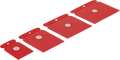 Conjunto de espátulas japonesas | Plástico | 50 / 80 / 100 / 120 mm | 4 peças