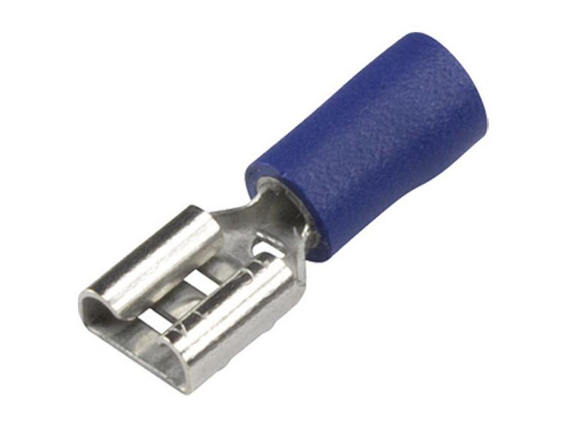 Terminal, Aperto Duplo - Fêmea, 6.3mm, Azul (1.5 - 2.5mm) (S.163559)