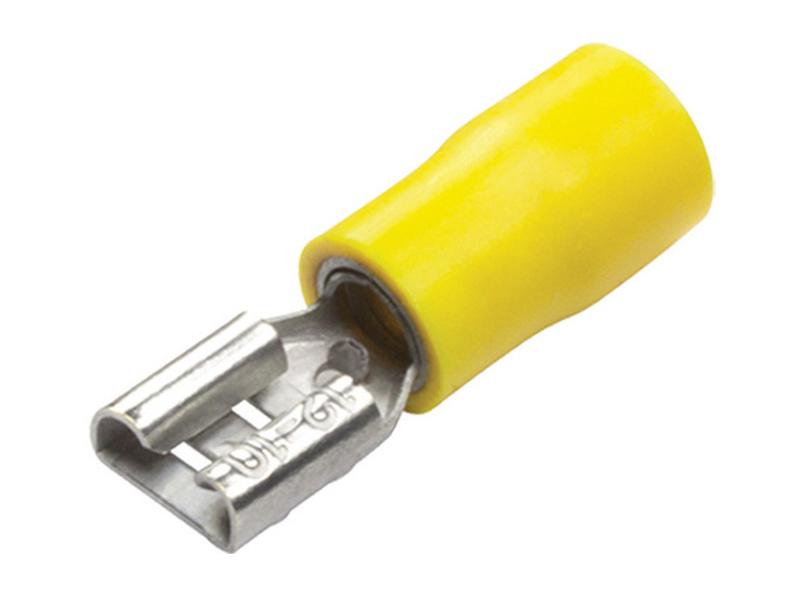 Terminal, Aperto Duplo - Fêmea, 6.3mm, Amarela (4.0 - 6.0mm) (S.163568)