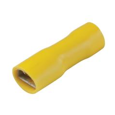Terminal pré-isolado - totalmente isolado, Aperto Duplo -  Fêmea, 4.0 - 6.0mm Amarela