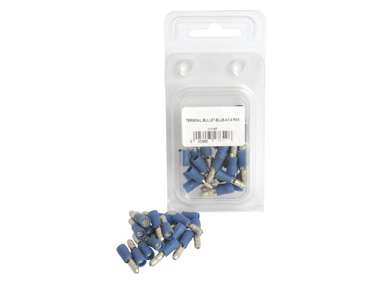Agripak 25 un. Term. pré-isolado - Macho, 4.0mm, Azul (S.163593)