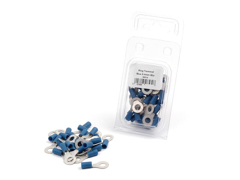 Agripak 25 un. Terminal, 6.4mm, Azul (S.163595)