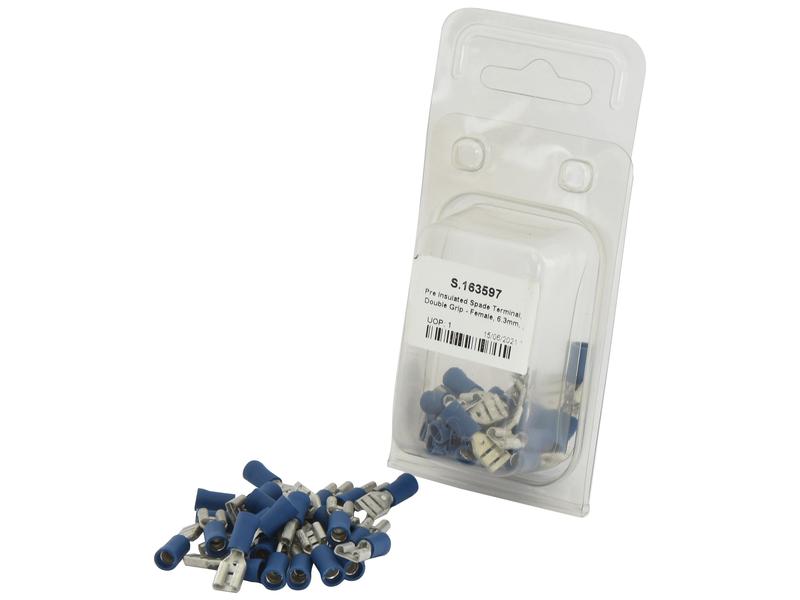 Agripak 25 un. Terminal 6.3mm, Azul (S.163597)