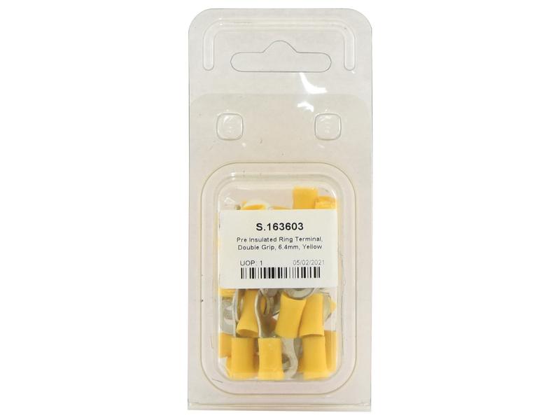 Agripak 25 un. Terminal, 6.4mm, Amarela (S.163603)
