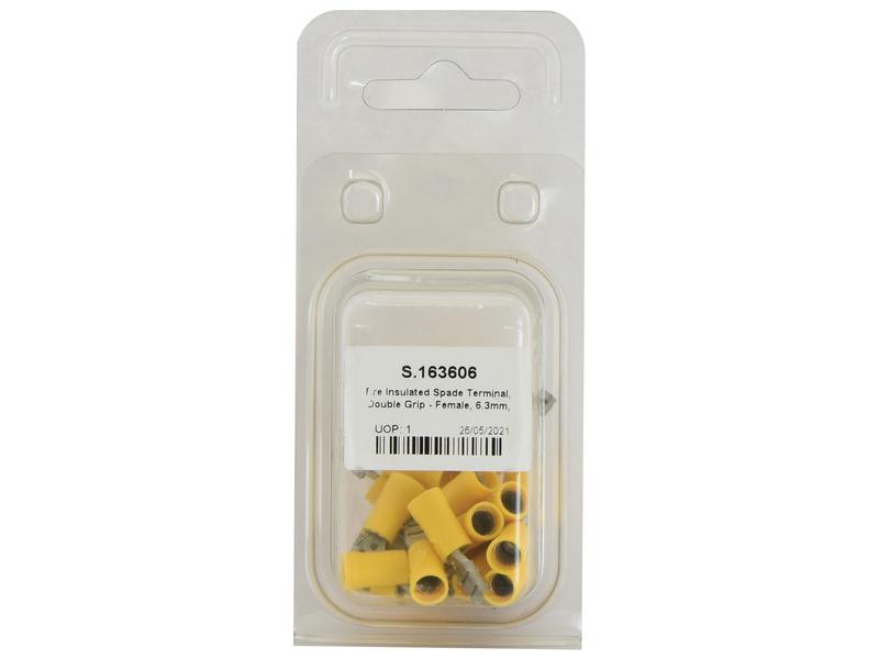 Agripak 25 un. Terminal 6.3mm, Amarela (S.163606)