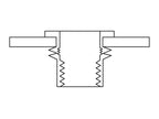 Rebites Tipo Porca, Tamanho: M6x14.50mm (Caixa 10 un.) (S.163690)