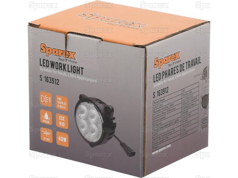 Farol de trabalho LED, 4000 Lumens, 10-30V (S.163912)