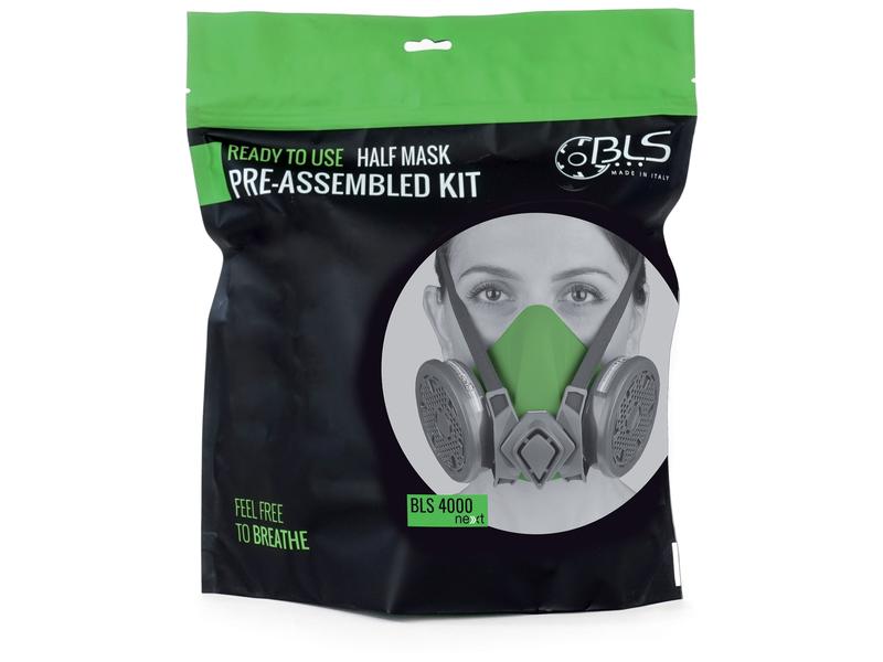 Kit de meia-máscara reutilizável BLS 4000Next S - ABEK1P3 (S.164115)