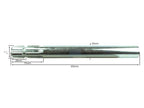 Veio estriado PTO —numa extremidade - 1 3/8'' - 6 estrias, Comp: 350mm (S.16427)