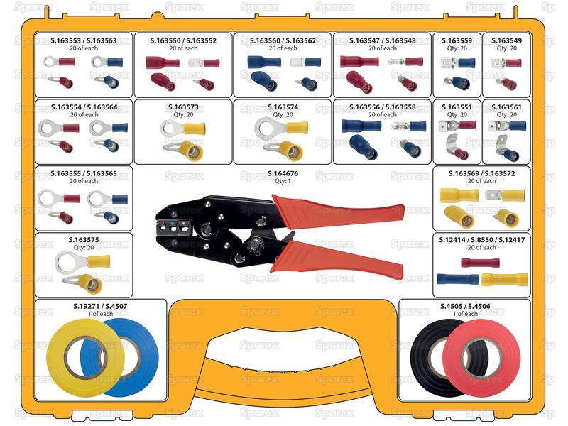 Kit Terminais, Aperto Duplo Sortido (Carry Case 525 un.) (S.164677)