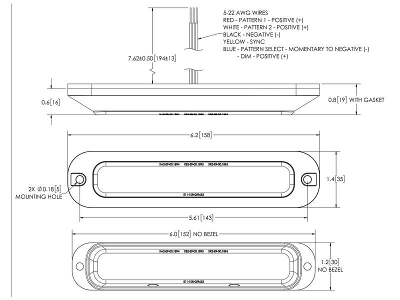 Farolim LED Perigo, 12 LEDs, Cor de luz: amarelo / Transparente (S.164692)