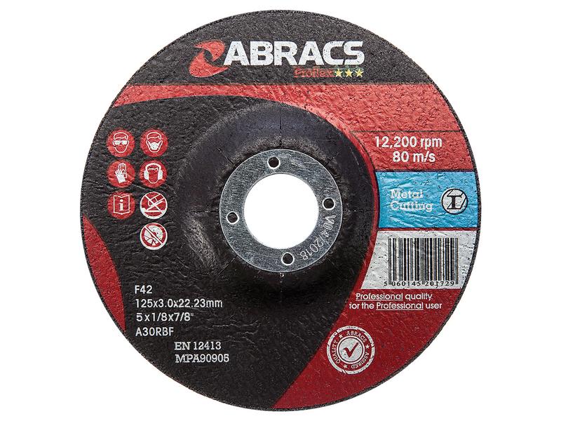 Disco de corte de metal Ø125 x 3 x 22.23mm A30RBF (S.164773)