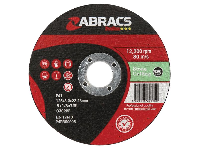 Disco chato de corte de pedra Ø125 x 3 x 22.23mm C30RBF (S.164774)