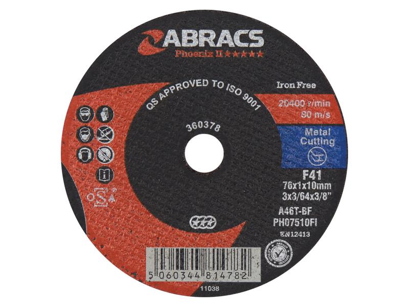 Disco de corte Ø75 x 1 x 10mm A46TBF (S.164803)